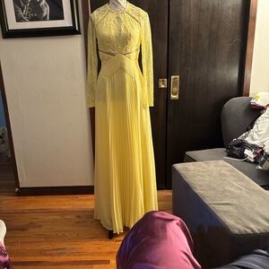 ASOS Vibrant Yellow Long Sleeve Dress never been worn brand new